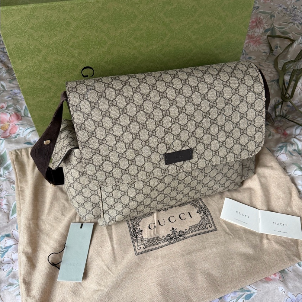 Gucci Beige GG Pattern Baby Bag